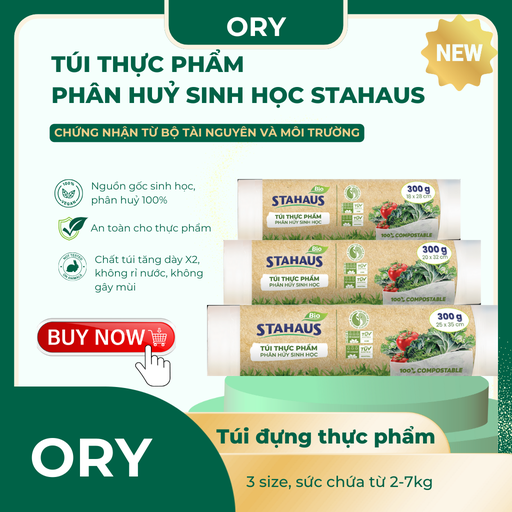 Túi đựng thực phẩm Bio STAHAUS 25 x 35 cm ( 300g)